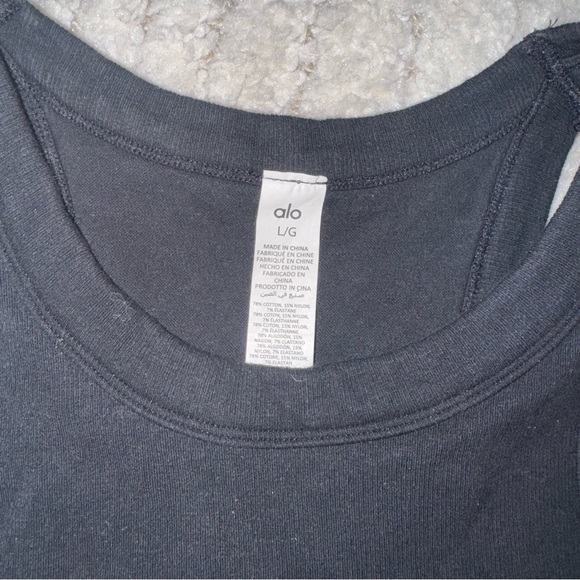 Alo | Black Bra Top, Large - Picture 2 of 4